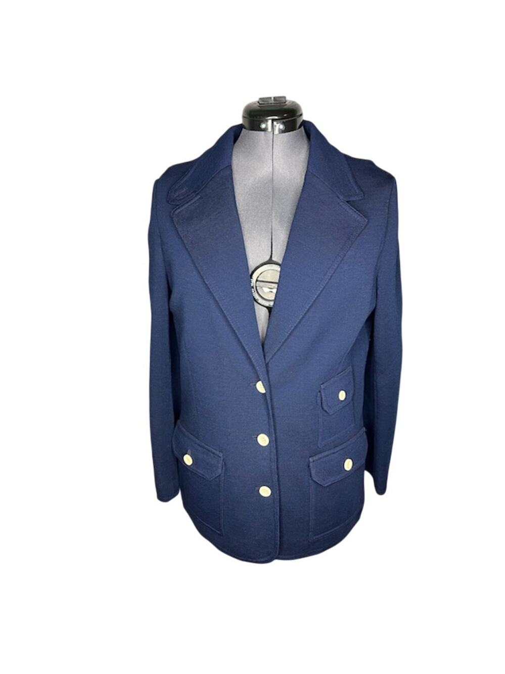 Butte knit Sailing Jacket knit 1950s navy white